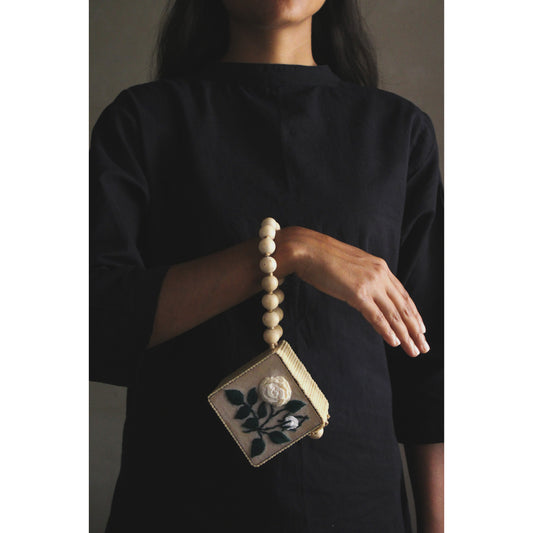 Off-White Gradient Rose Branch Square Mini Handbag