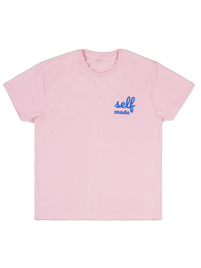 Self Made Embroidered Terry Cotton Oversized Tshirt